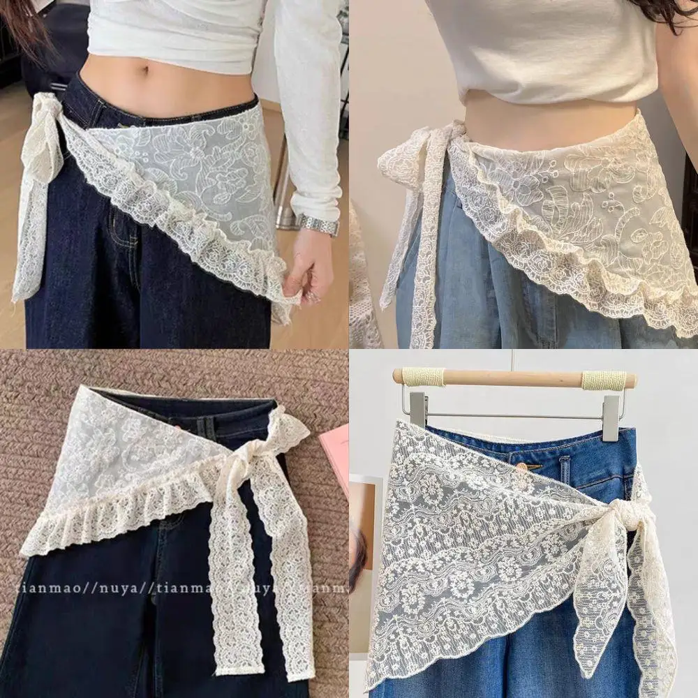 Кружевные мини-юбки женские элегантные