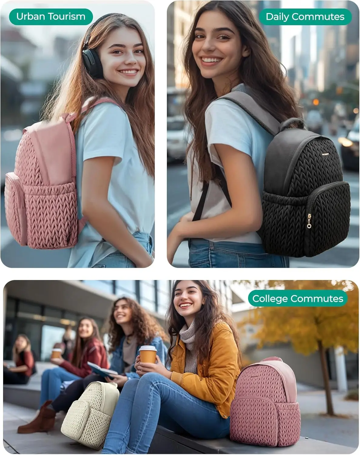 Женский студенческий рюкзак bagsmart - Фотография_2