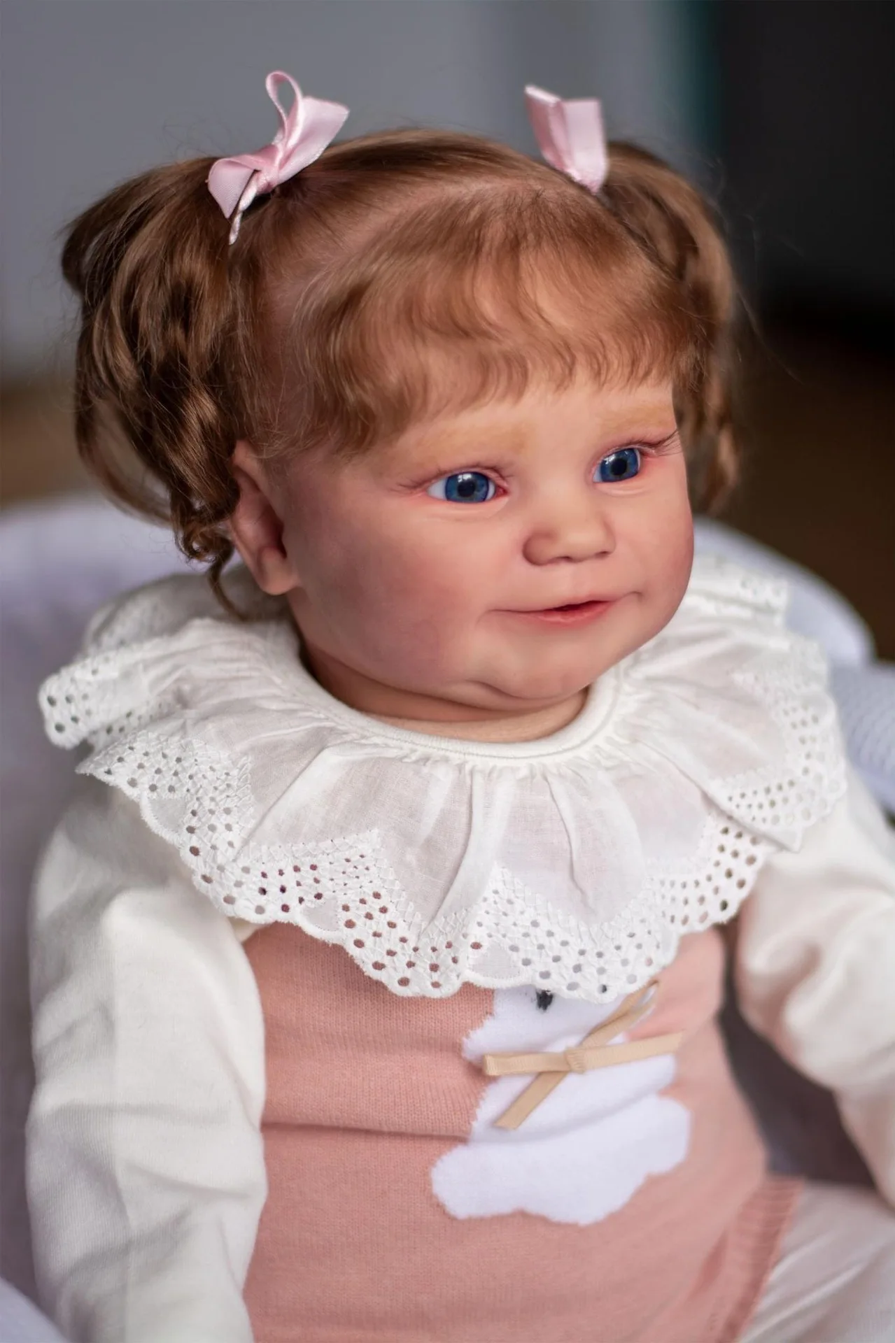 60 см куклы реборн bonecas infantil meninas 3d-краска для кожи и вени - Фотография_2