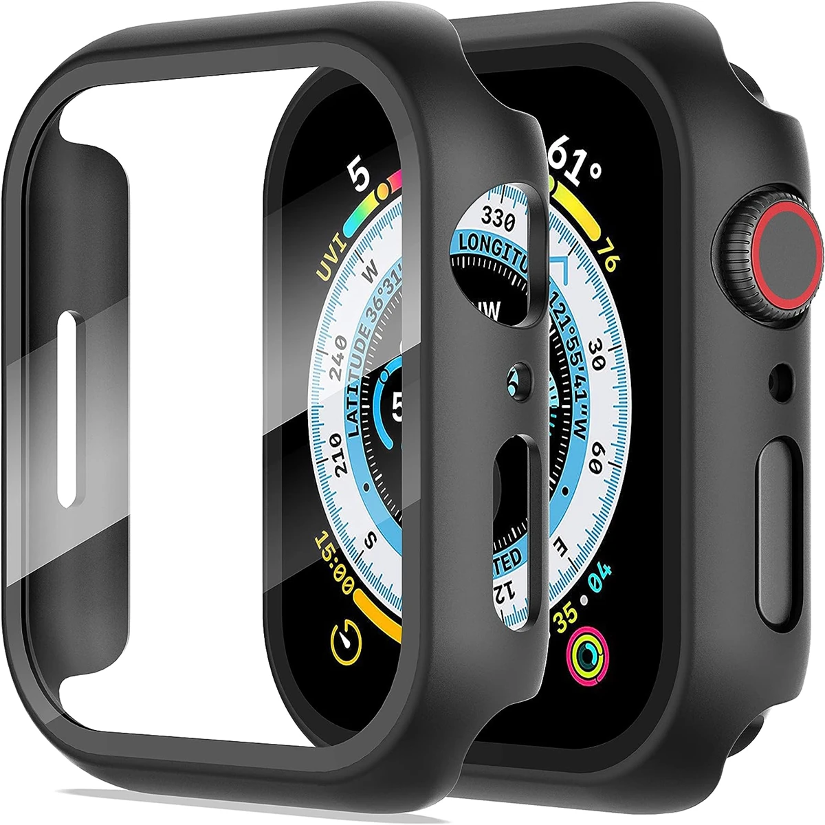 Стекло + чехол для apple watch 44 мм