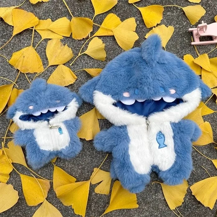 См мини плюшевая кукла одежда акула - Фотография_3