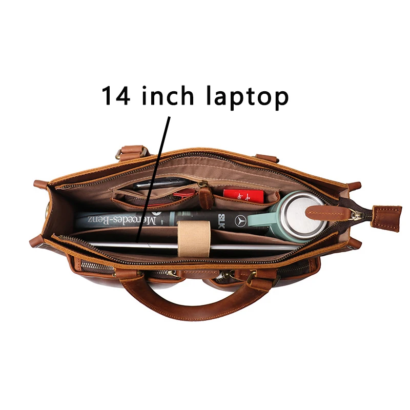 Портфель мужской из натуральной кожи - Фотография_6