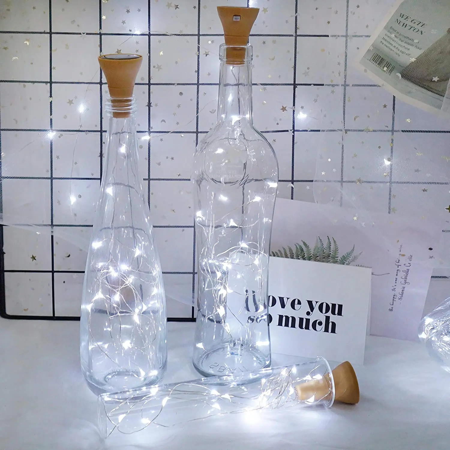 Солнечная бутылка led цепочка фей - Фотография_5