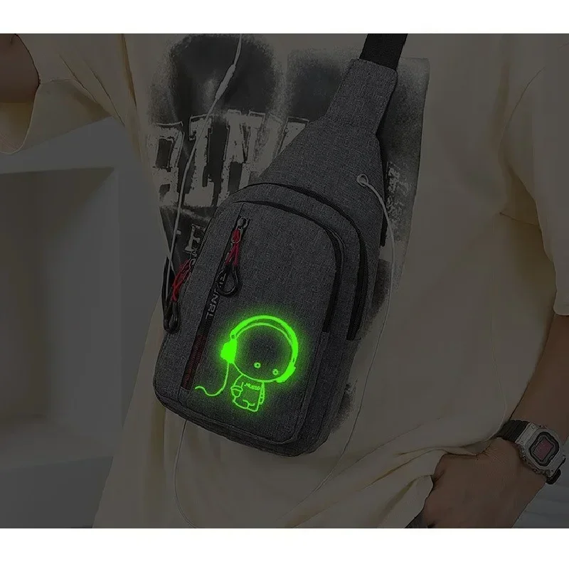 Светящаяся мужская нагрудная сумка - Фотография_2