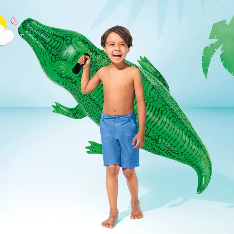 Надувной зеленый крокодил gator - Фотография_3