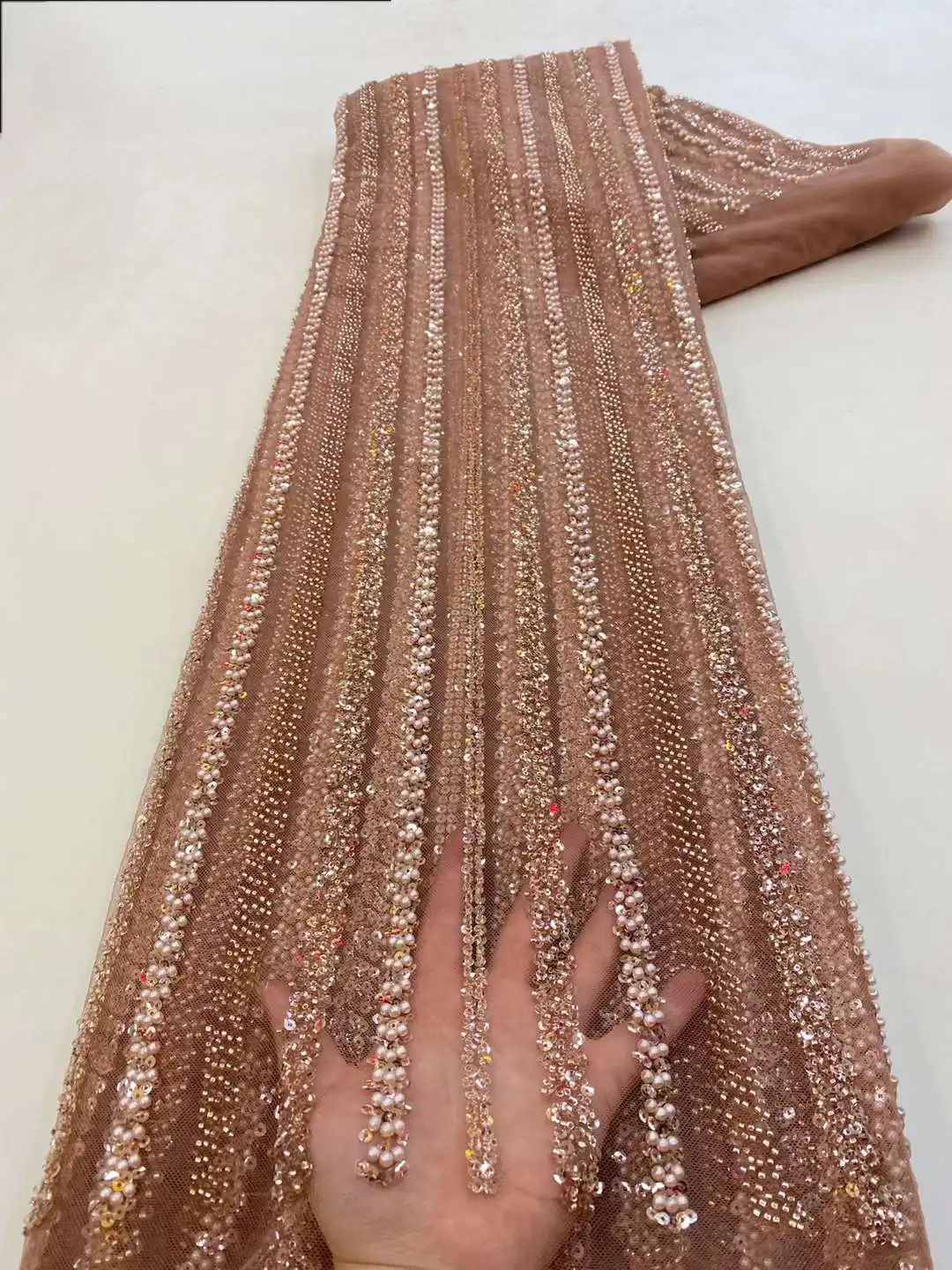 Роскошная африканская кружевная ткань 2024 - Фотография_2