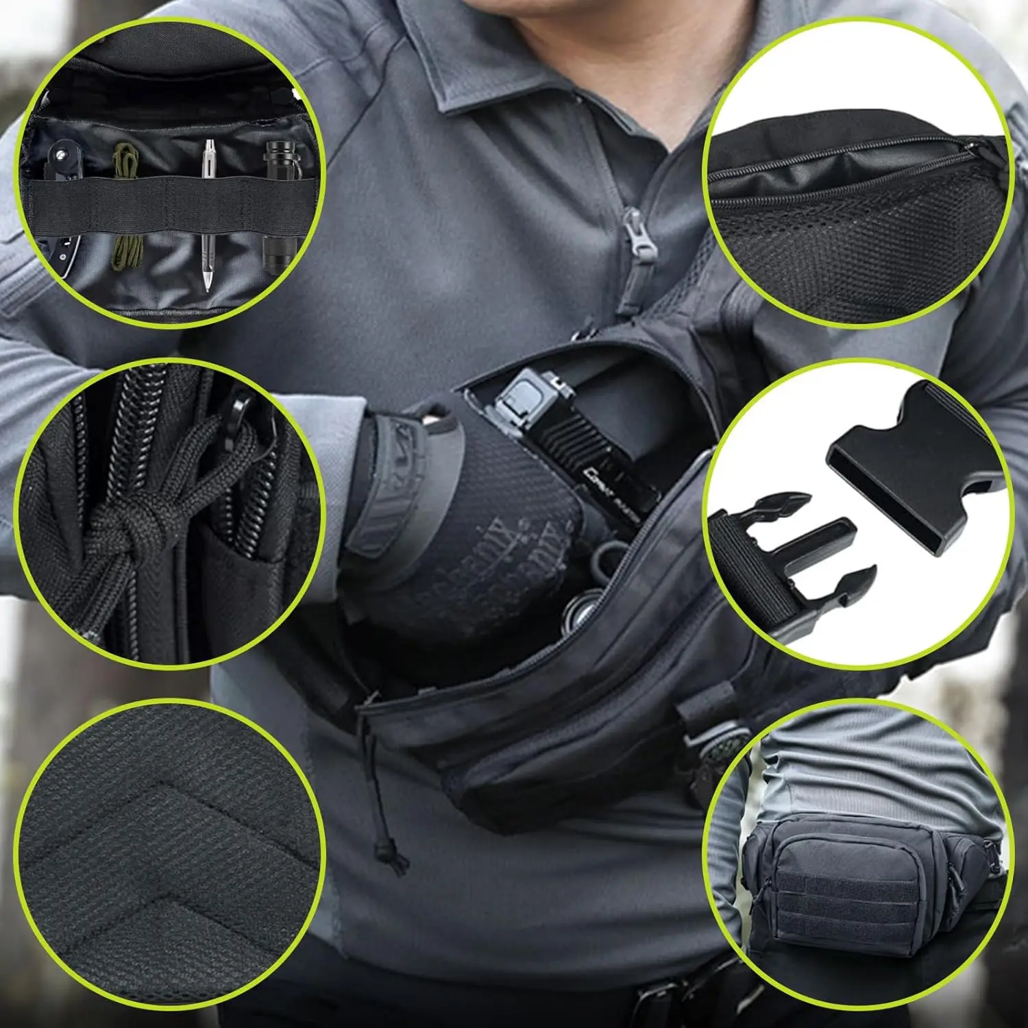 Тактическая поясная сумка для мужчин - Фотография_3