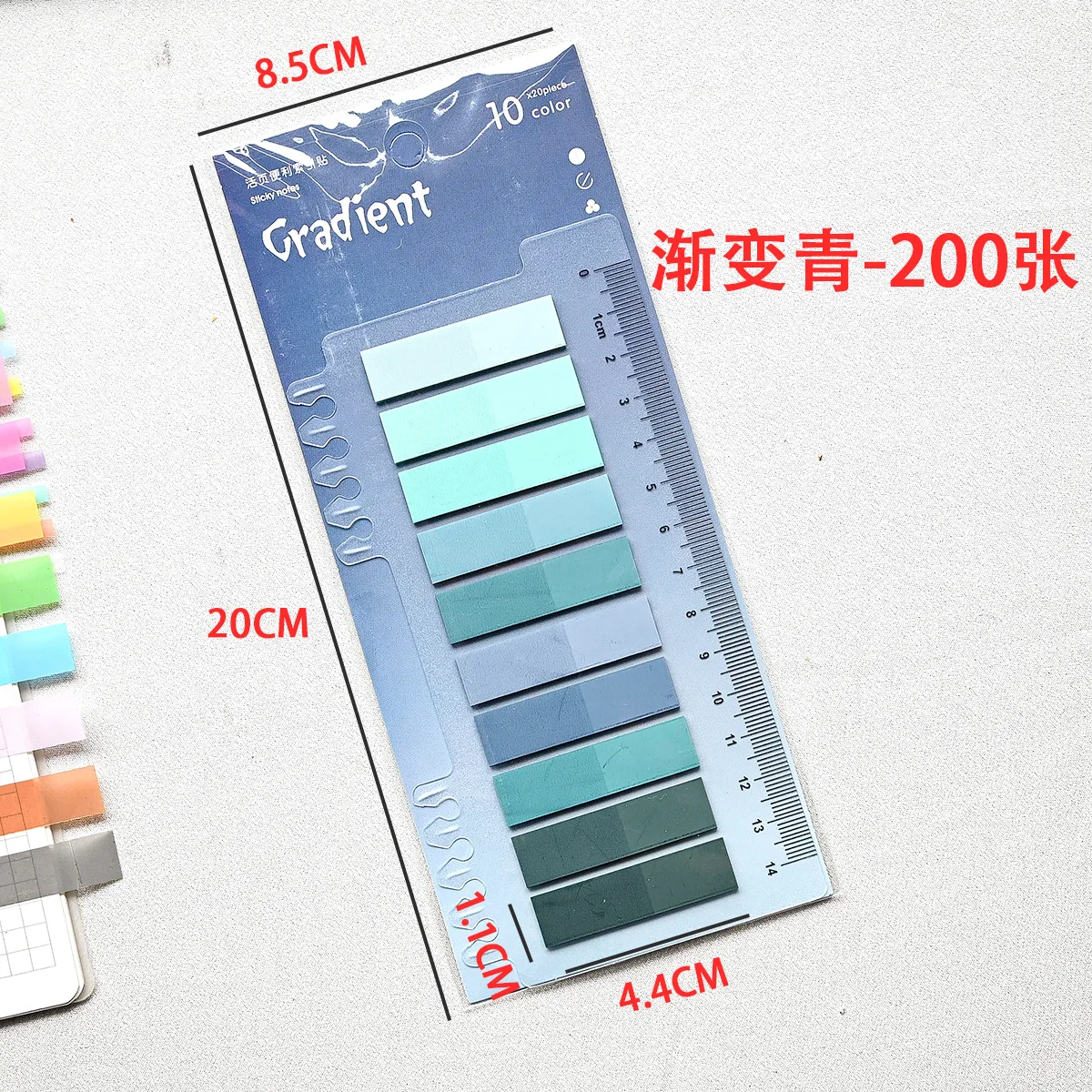 200 листов, прозрачные красочные индексные креативные блокноты для заметок - Фотография_5