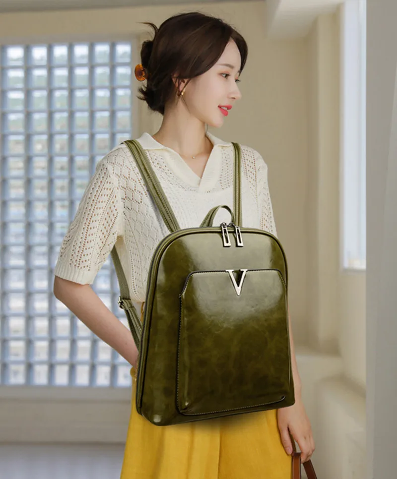 Роскошный дизайнерский женский модный винтажный дорожный рюкзак - Фотография_4