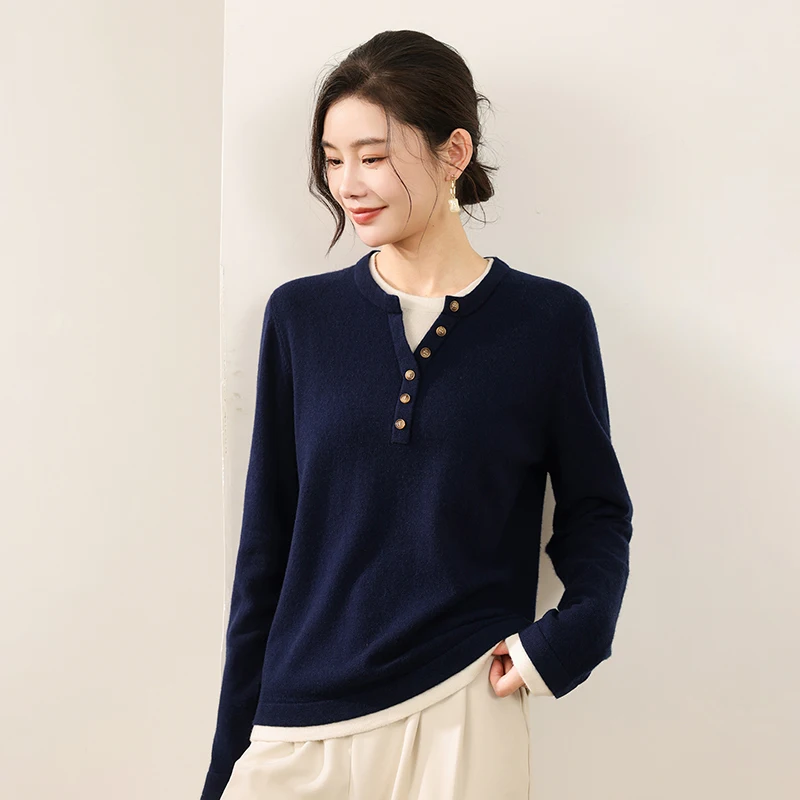 Осень-зима, свитер из 100% шерсти - Фотография_4