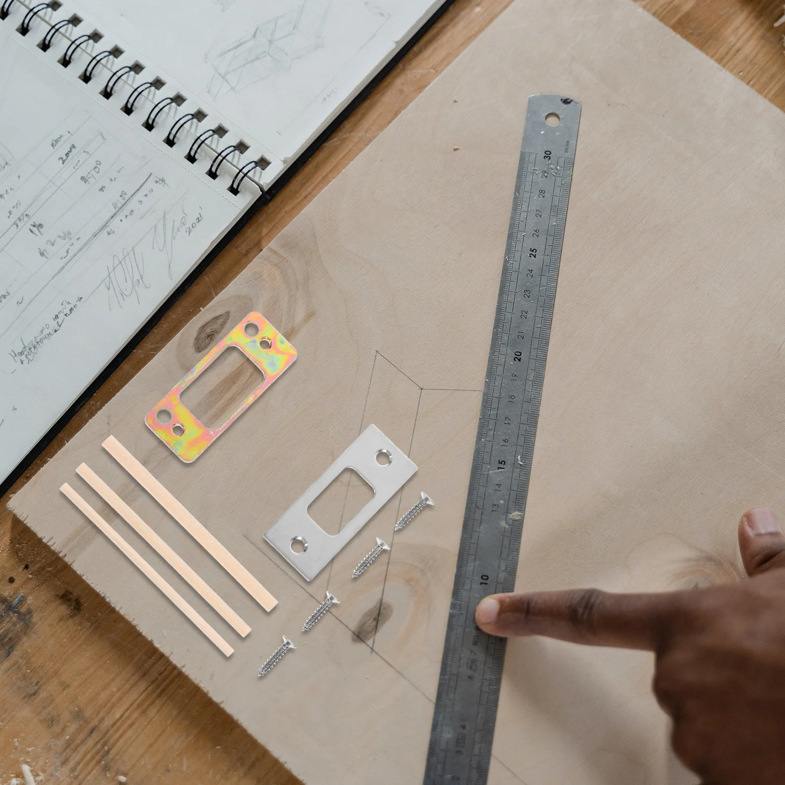 1 комплект, усиленная дверная накладка из нержавеющей стали