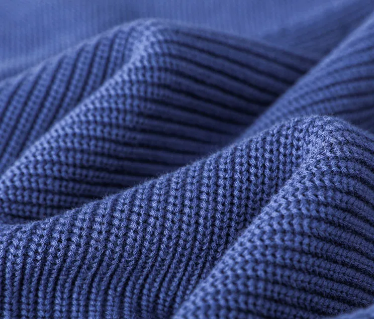 Высокое качество индивидуальный мужской вязаный свитер с круглым вырезом - Фотография_6