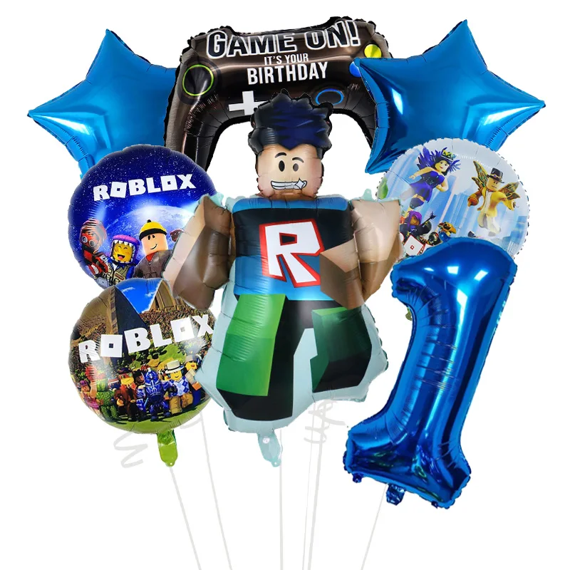 Набор воздушных шаров с героями мультфильмов roblox для мальчиков - Фотография_2