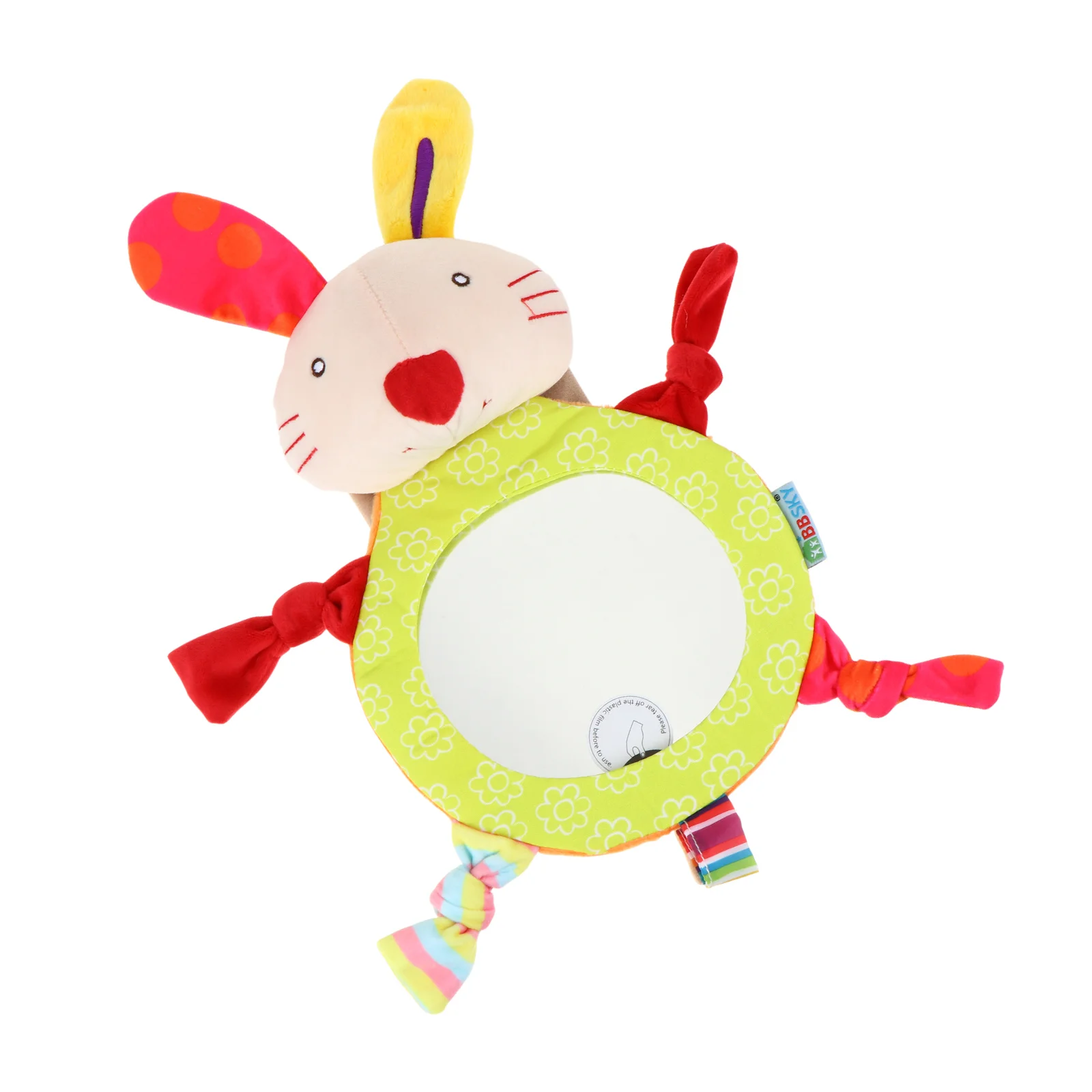 Милое детское автомобильное зеркало с мультяшным кроликом - Фотография_4