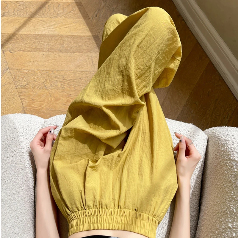 Женские свободные спортивные штаны lazy ice silk - Фотография_3