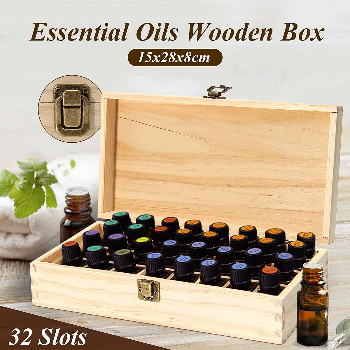 Деревянная коробка для хранения эфирных масел для doterra - Фотография_3