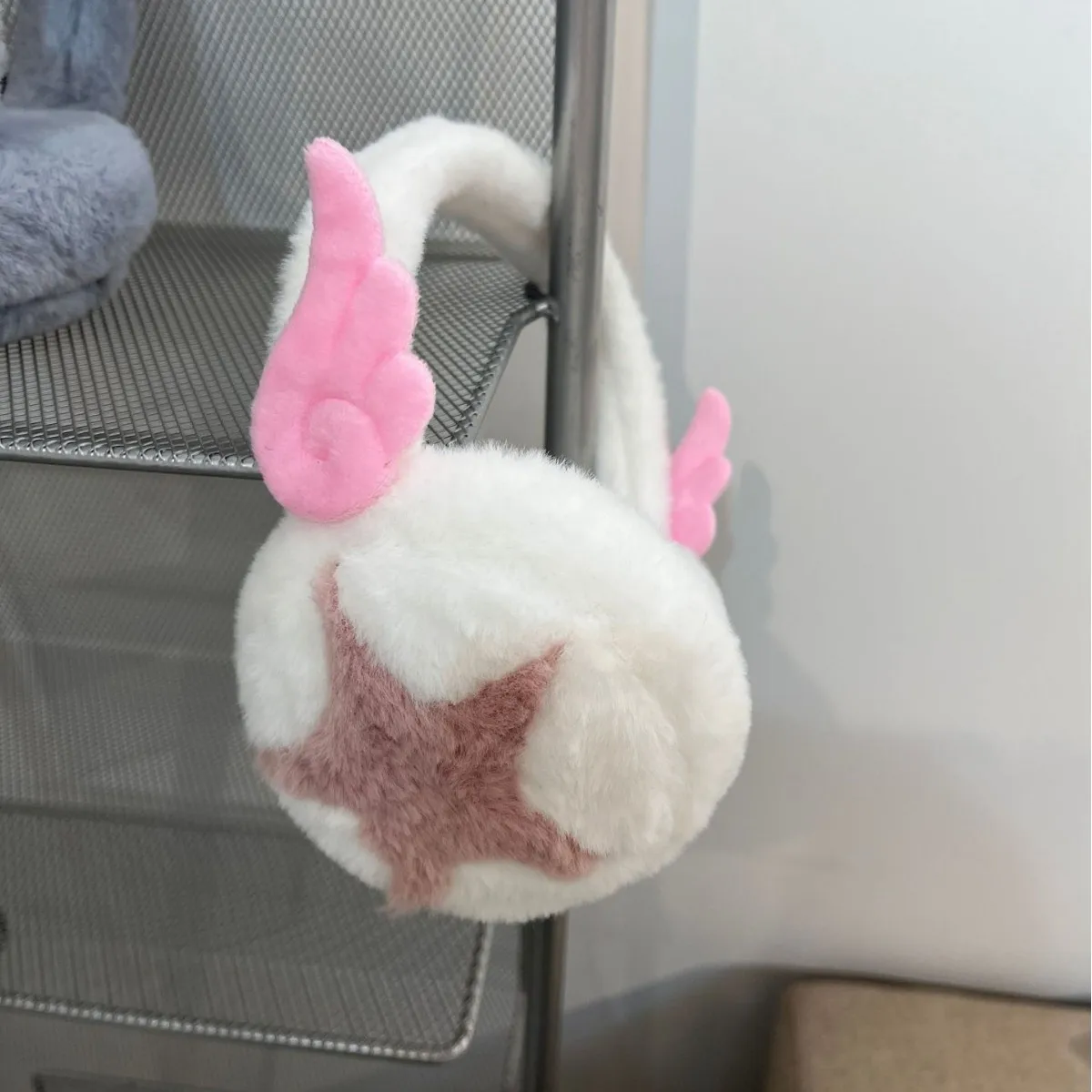 Новые милые розовые наушники с крыльями ангела - Фотография_2