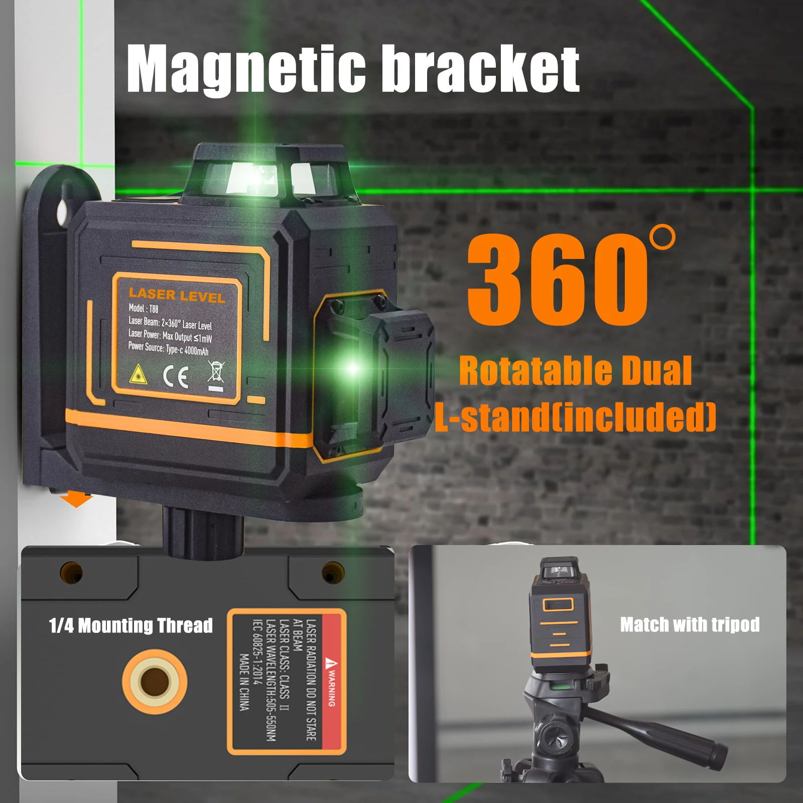 Высококачественный маленький 2d 360-градусный зеленый луч - Фотография_4