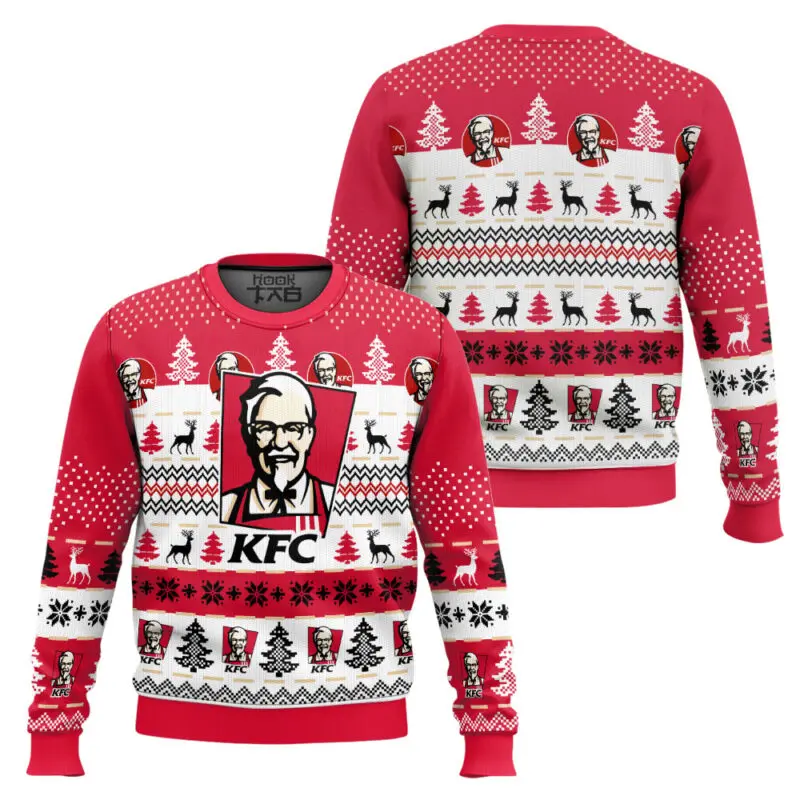 Kfc ugly sweater 2025 новый теплый - Фотография_2