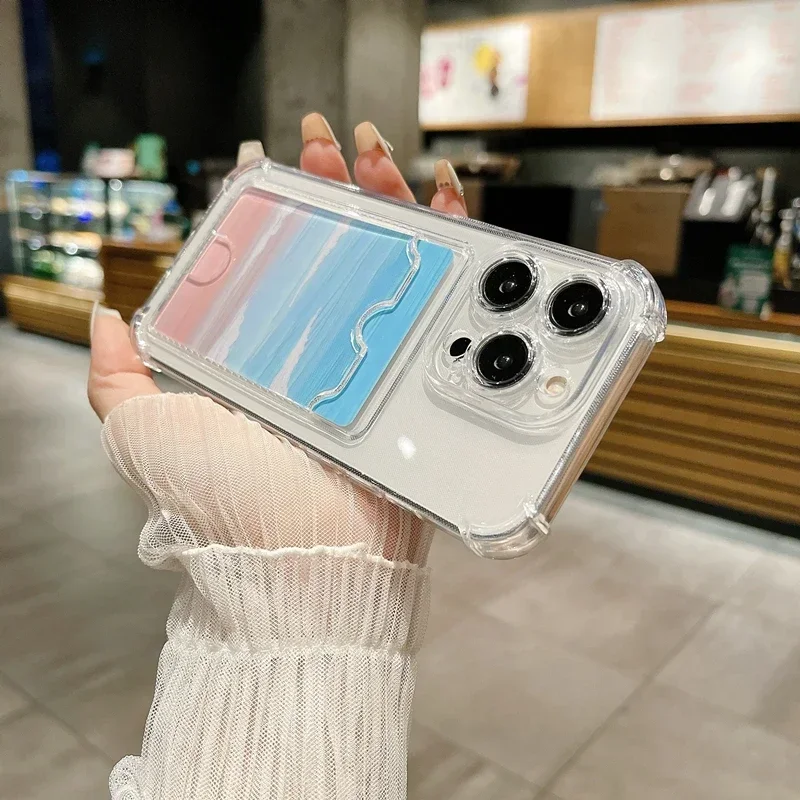 Прозрачный чехол-сумка с держателем для карт для iphone 17 - Фотография_6