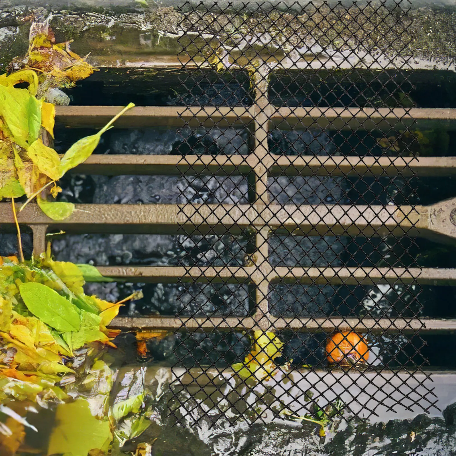 Пластиковая сетка для защиты желобов - Фотография_2