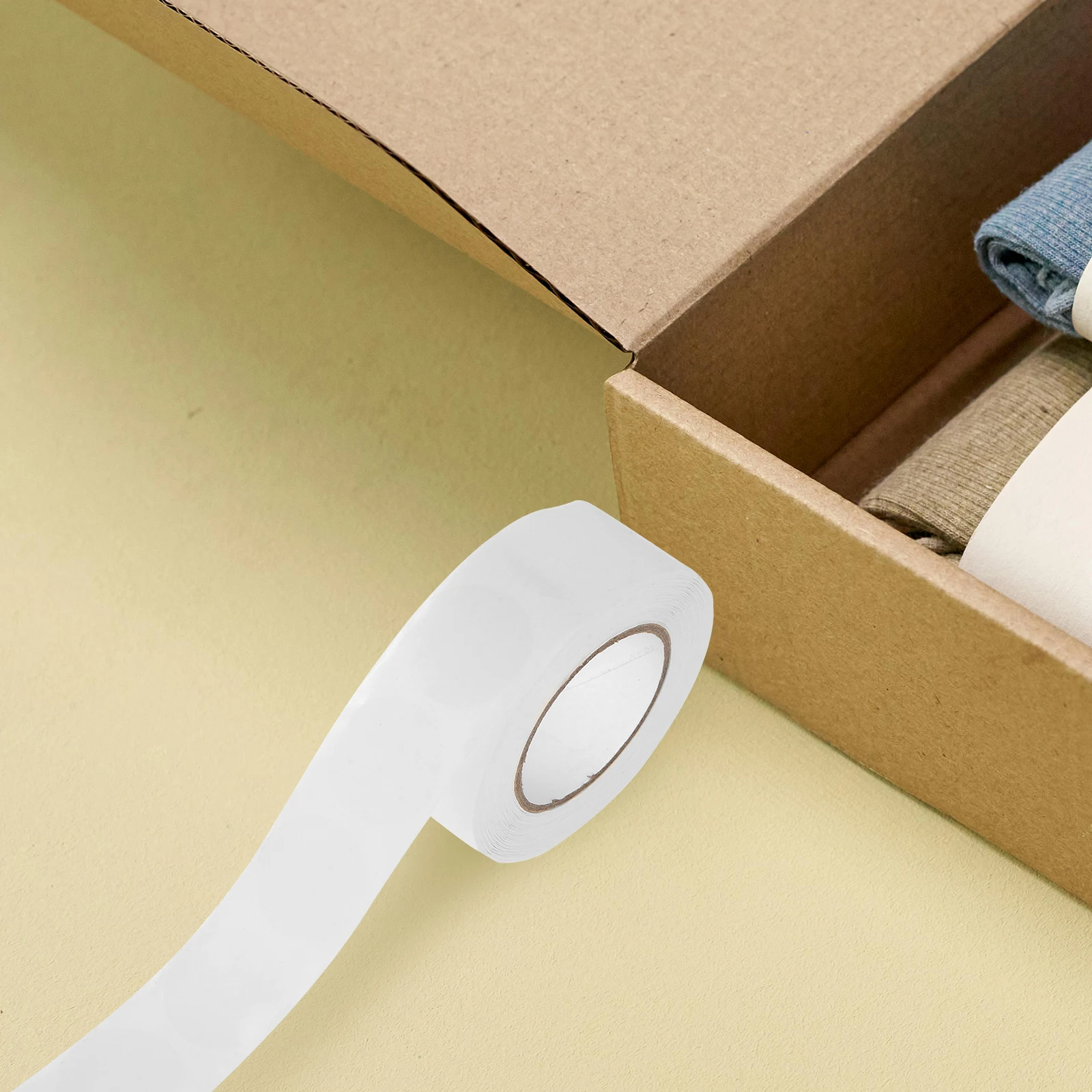 1 рулон, прозрачные круглые наклейки - Фотография_3