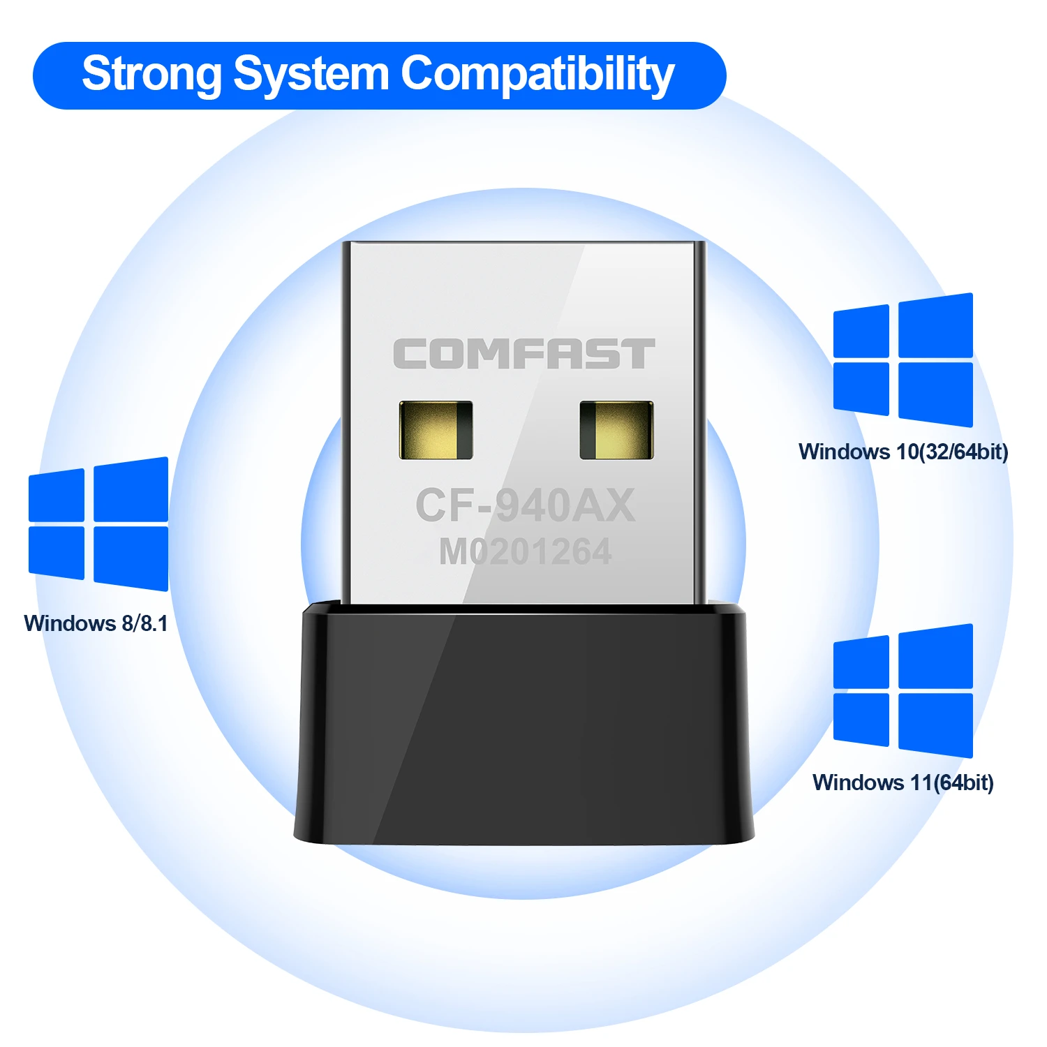 Сетевая карта comfast mini usb wifi6 dongle 2 - Фотография_4