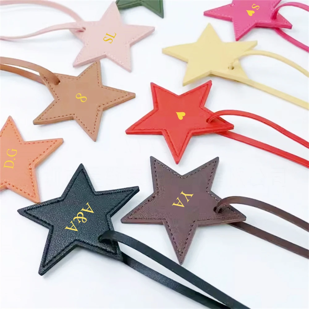 Персонализированные подвески с буквами lucky star для сумок - Фотография_2