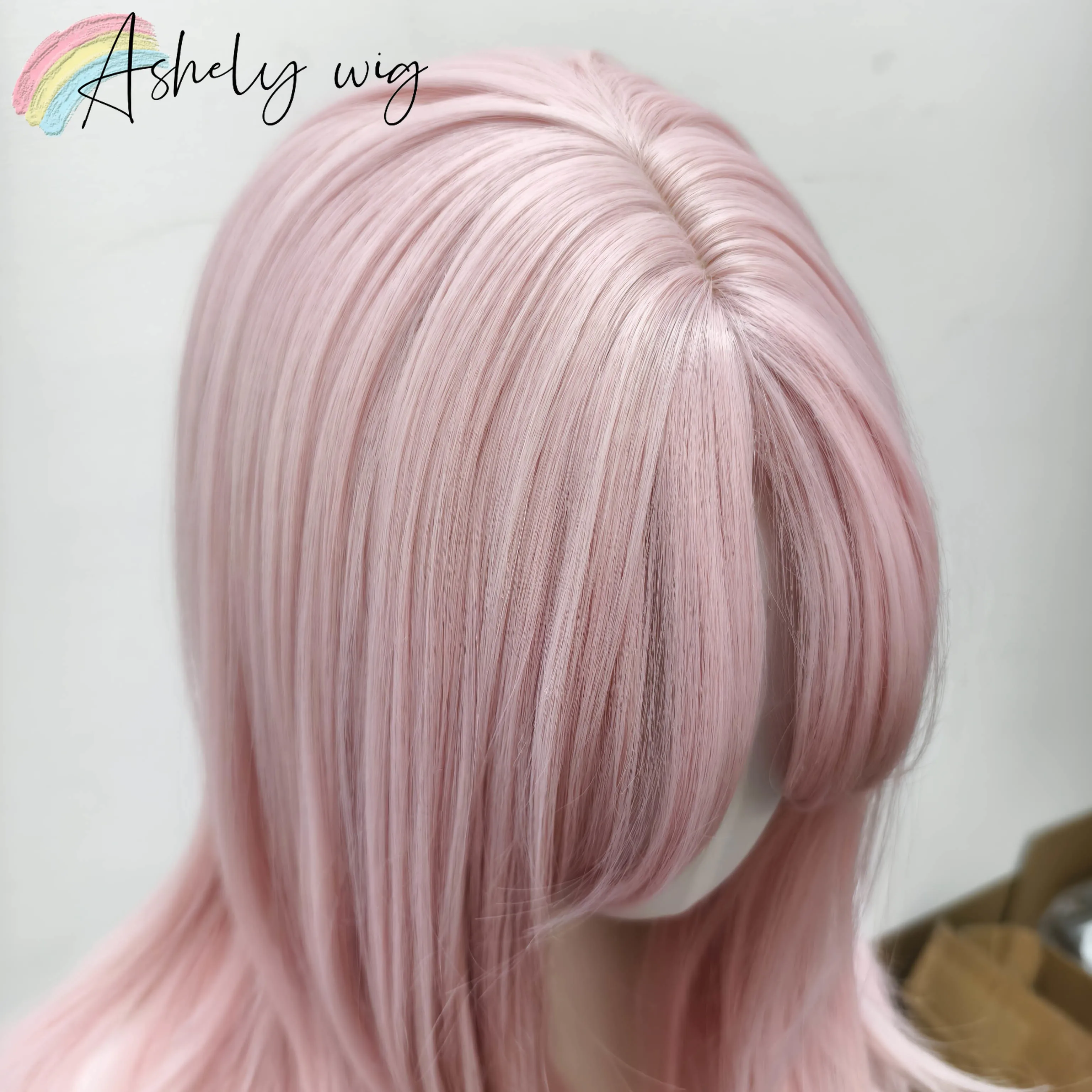 Попельно-розовый парик лолита - Фотография_4