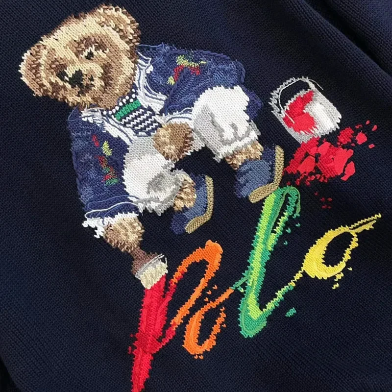 Года, мужской и женский осенне-зимний рождественский свитер с вышивкой rl - Фотография_6