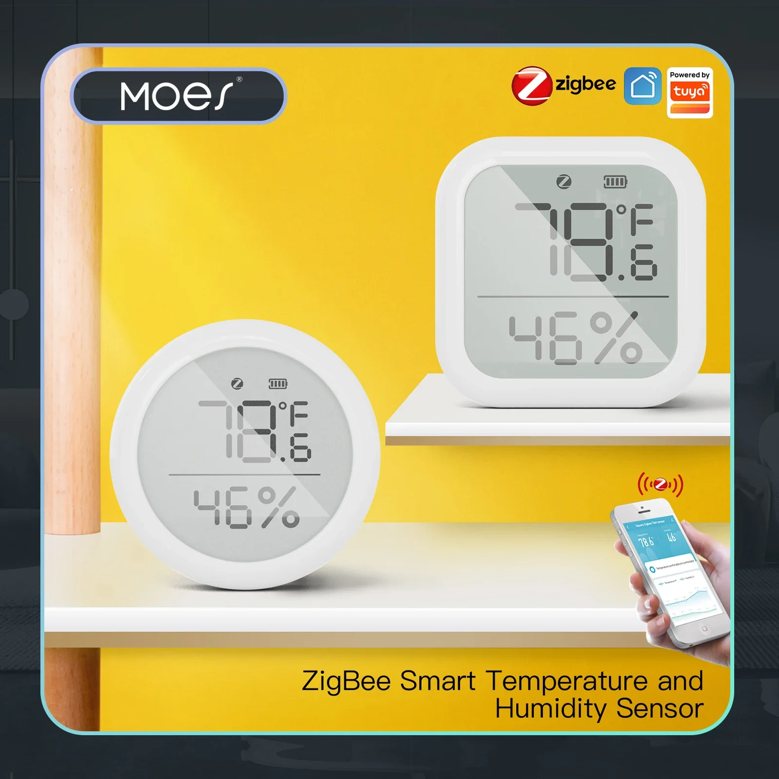 Moes tuya zigbee умный дом датчик