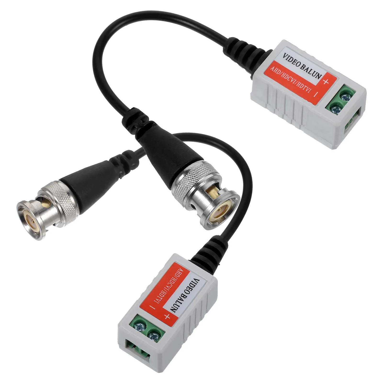 Пара черных пассивных видеокабелей приемопередатчика - Фотография_3