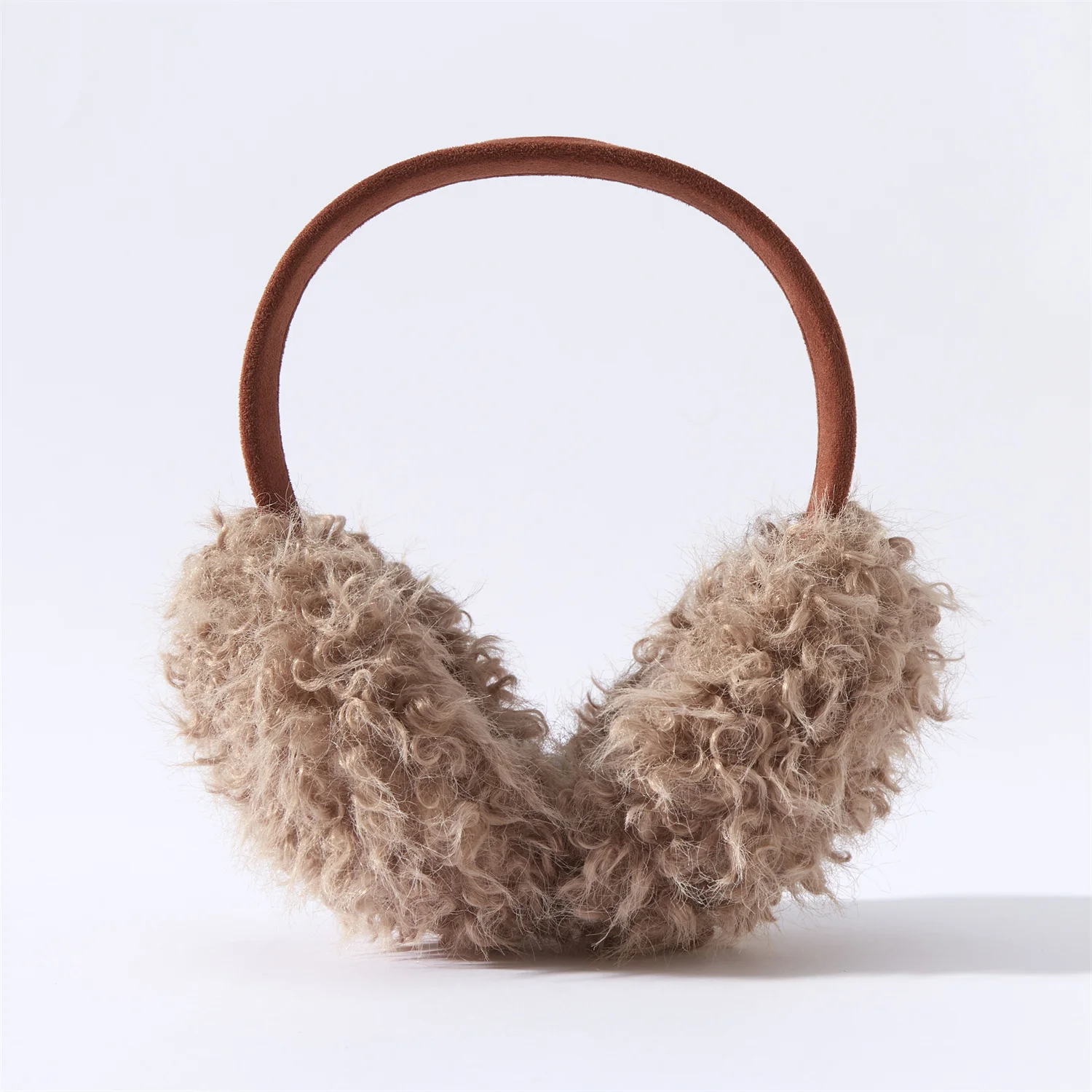 Anjj новые вьющиеся плюшевые наушники