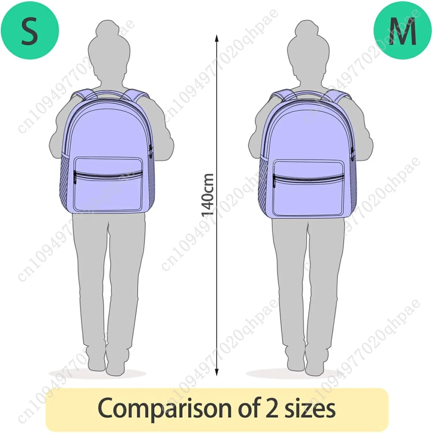 Оранжевый, черный рюкзак с бабочкой и бантом для девочек и мальчиков - Фотография_4