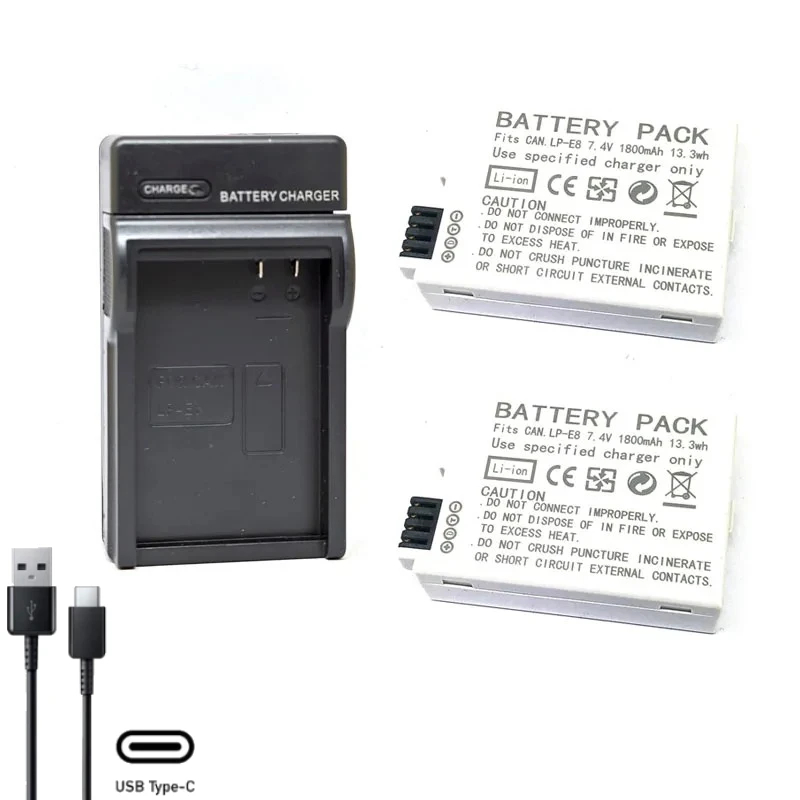 Аккумулятор для камеры lp-e8 1800 мач - Фотография_3