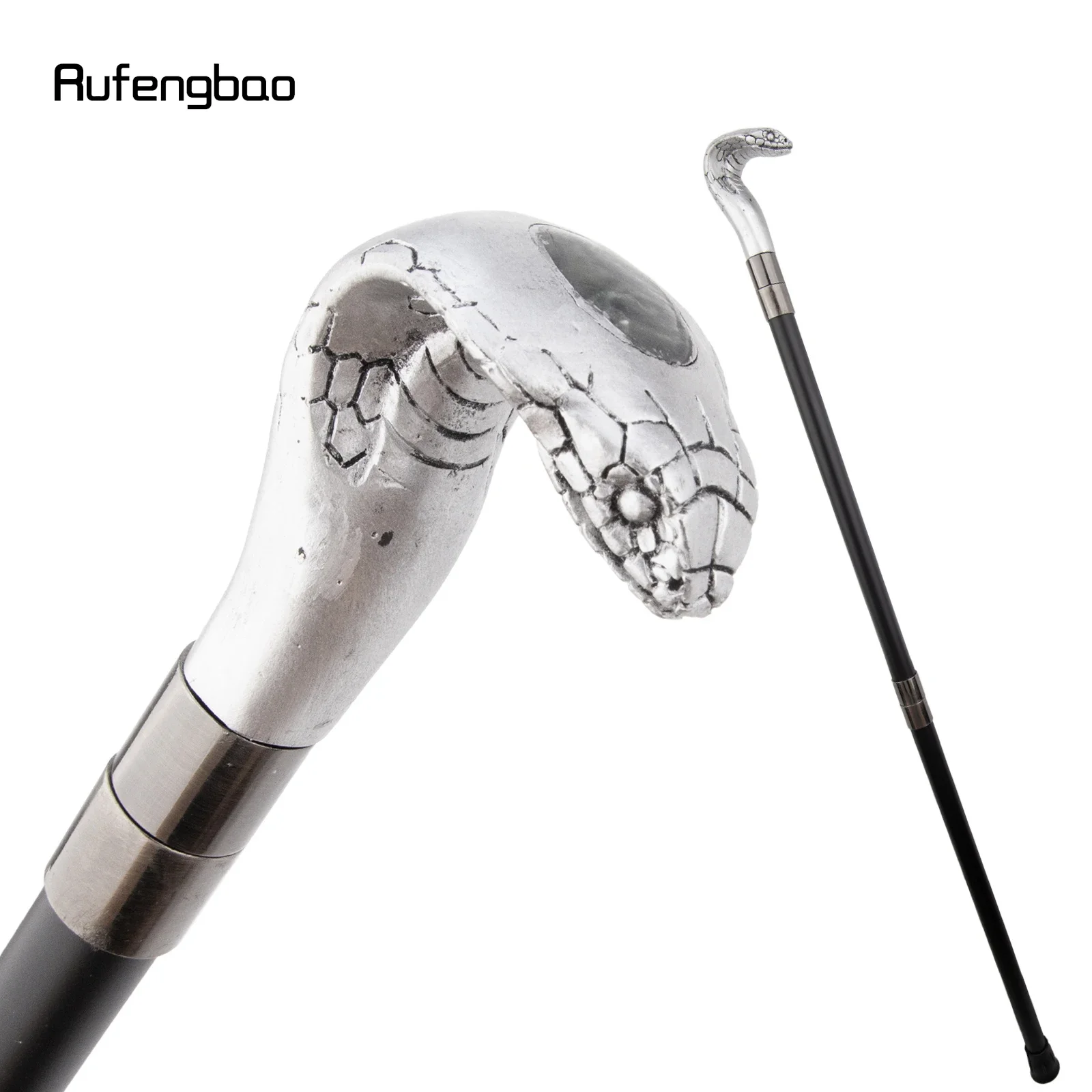 Белая смоляная трость в виде змеи и кобры