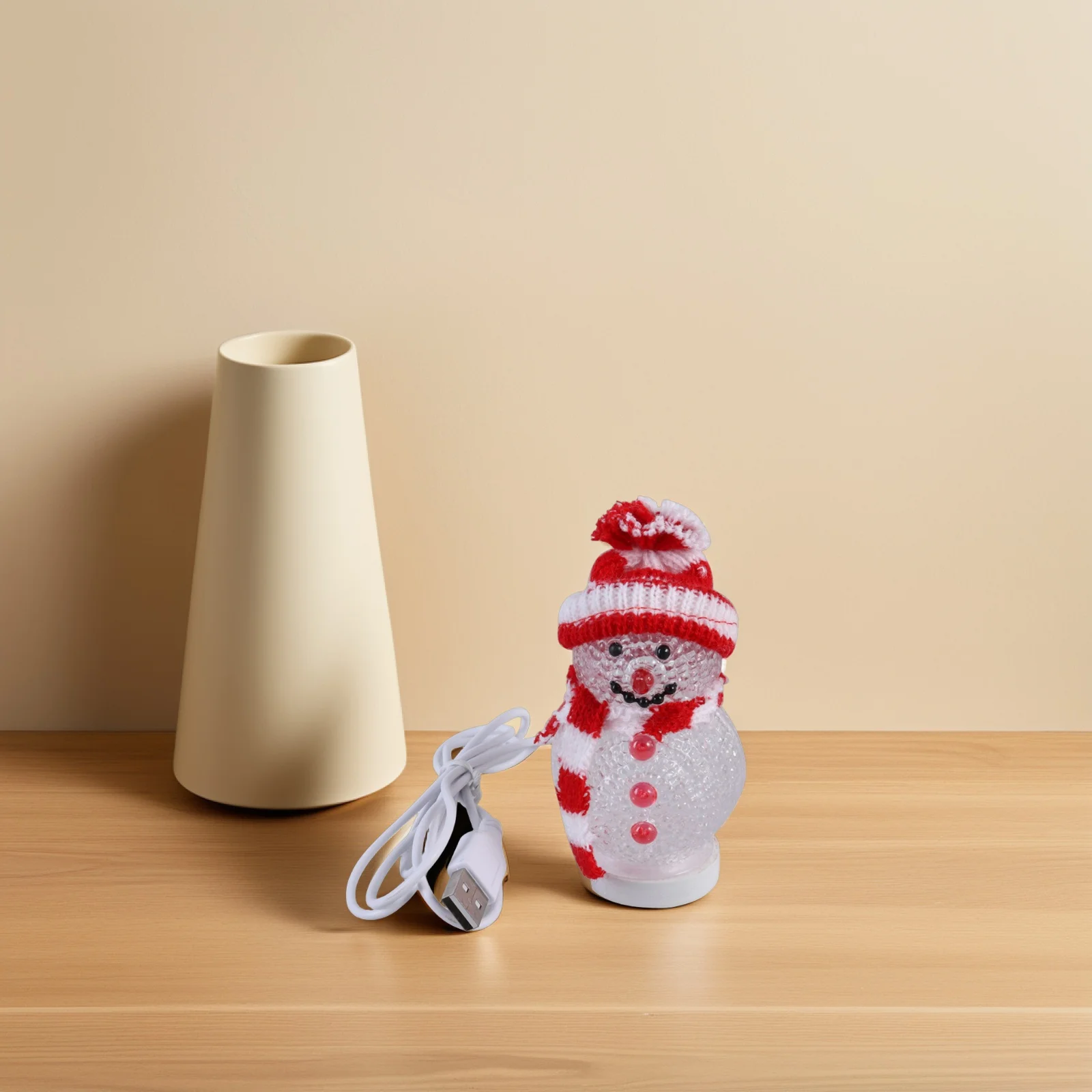 Рождественский светодиодный ночник со снеговиком - Фотография_4