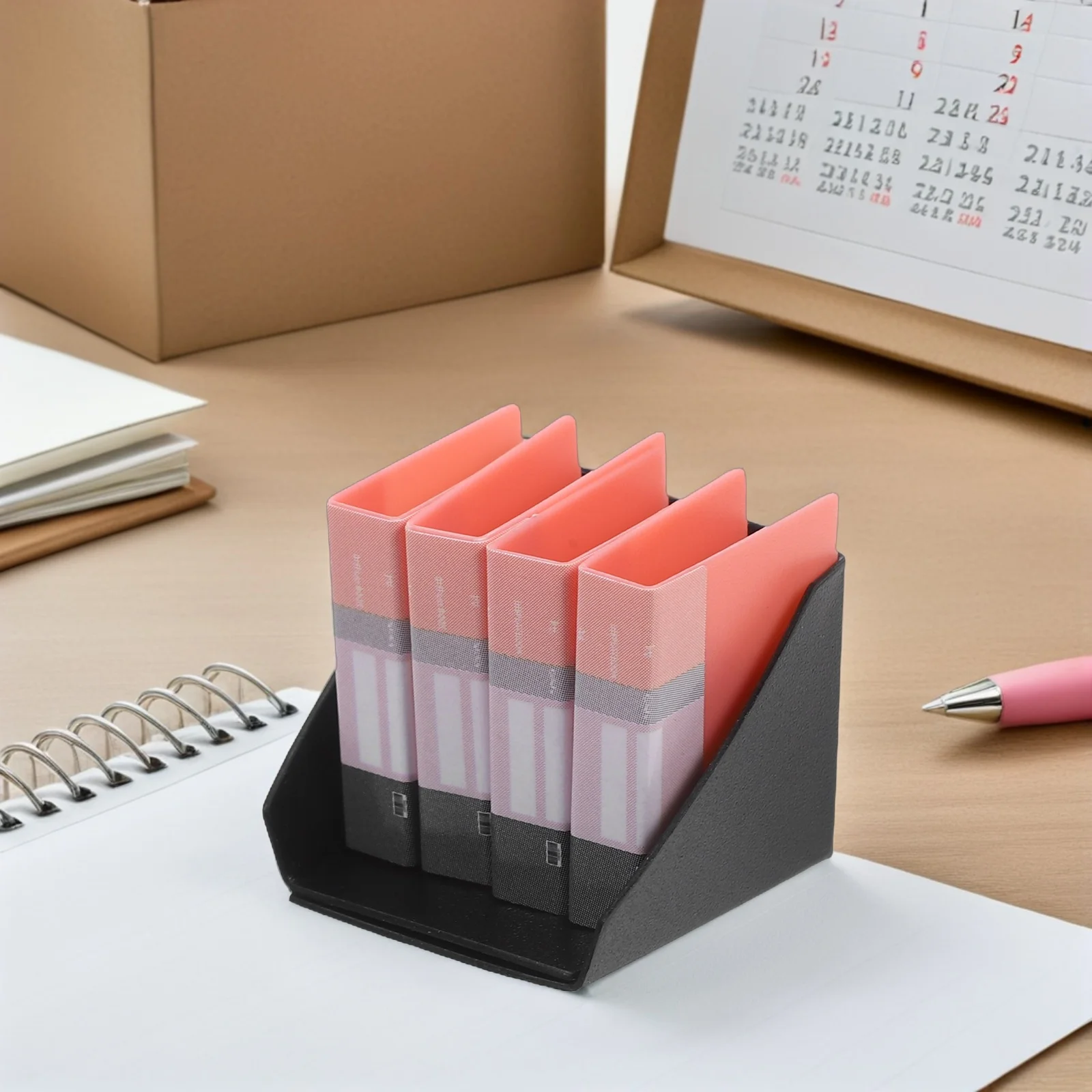 1 комплект миниатюрных цветных пластиковых папок для файлов - Фотография_4