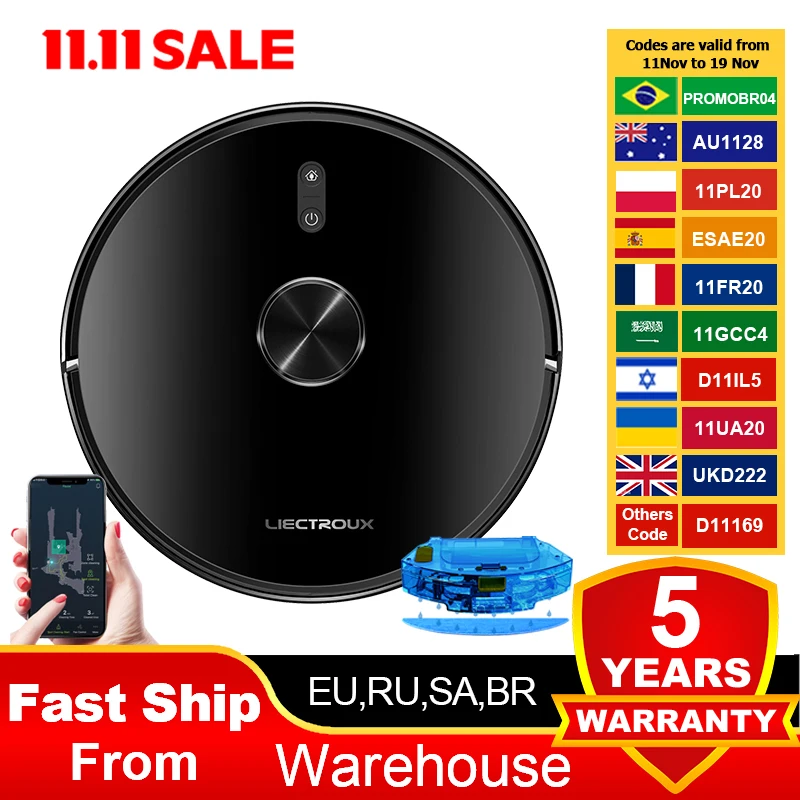 Liectroux x6 lds робот-пылесос 