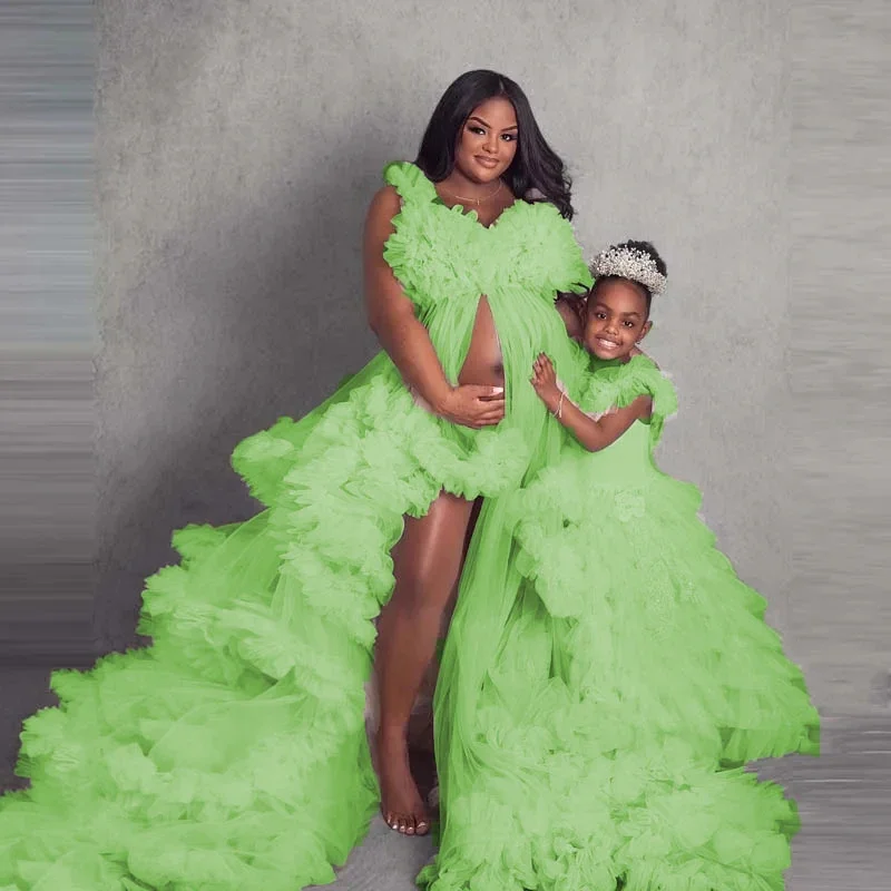 Вечерние платья для мамы и девочек для фотографии - Фотография_3