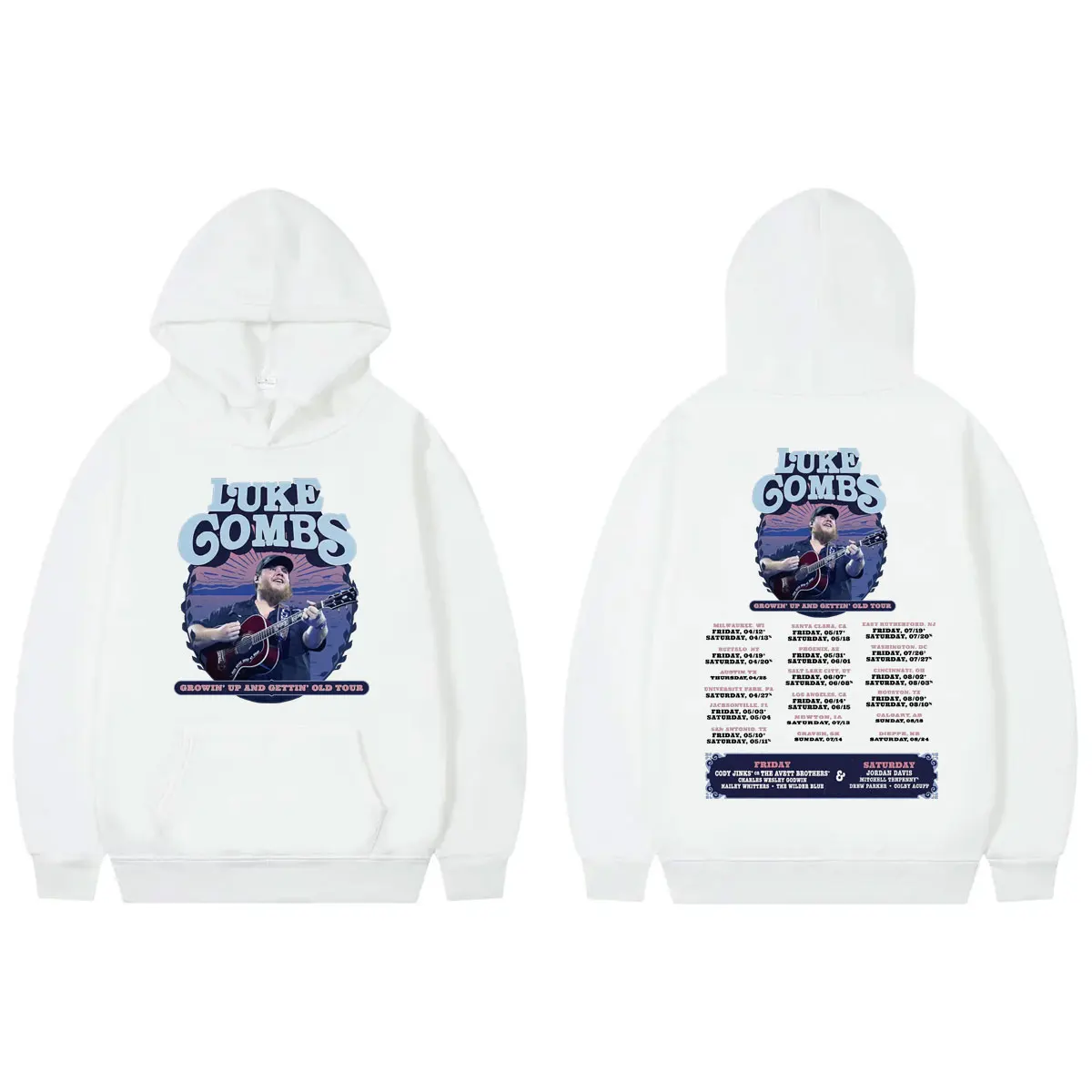Luke combs world tour 2024 hoodies