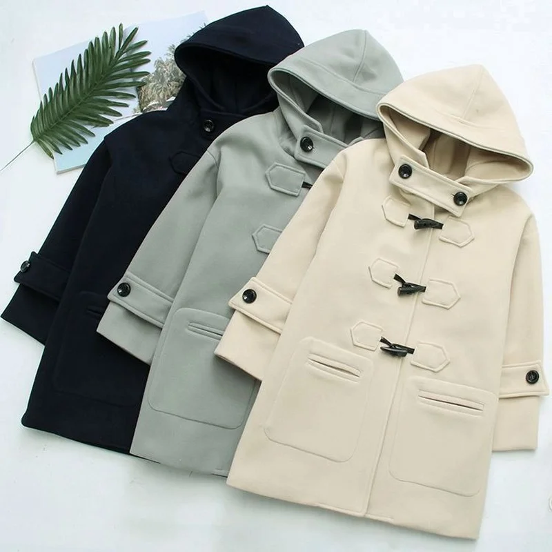 Женское шерстяное пальто средней длины - Фотография_6