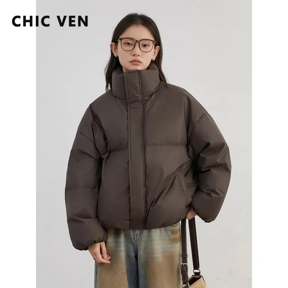 Chic ven женские пуховики однотонные
