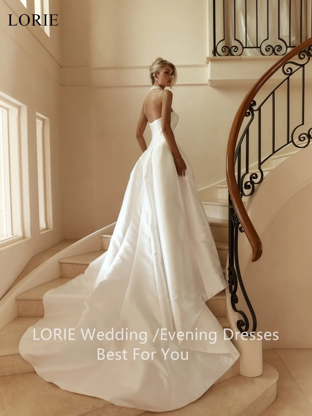 Lorie элегантные атласные свадебные - Фотография_3