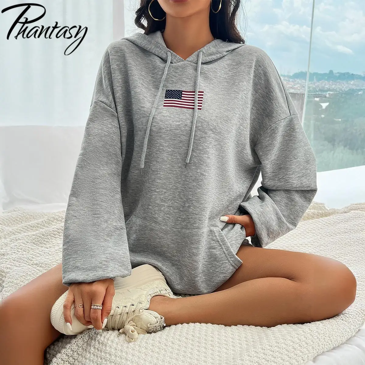 Phantasy серые женские толстовки - Фотография_4