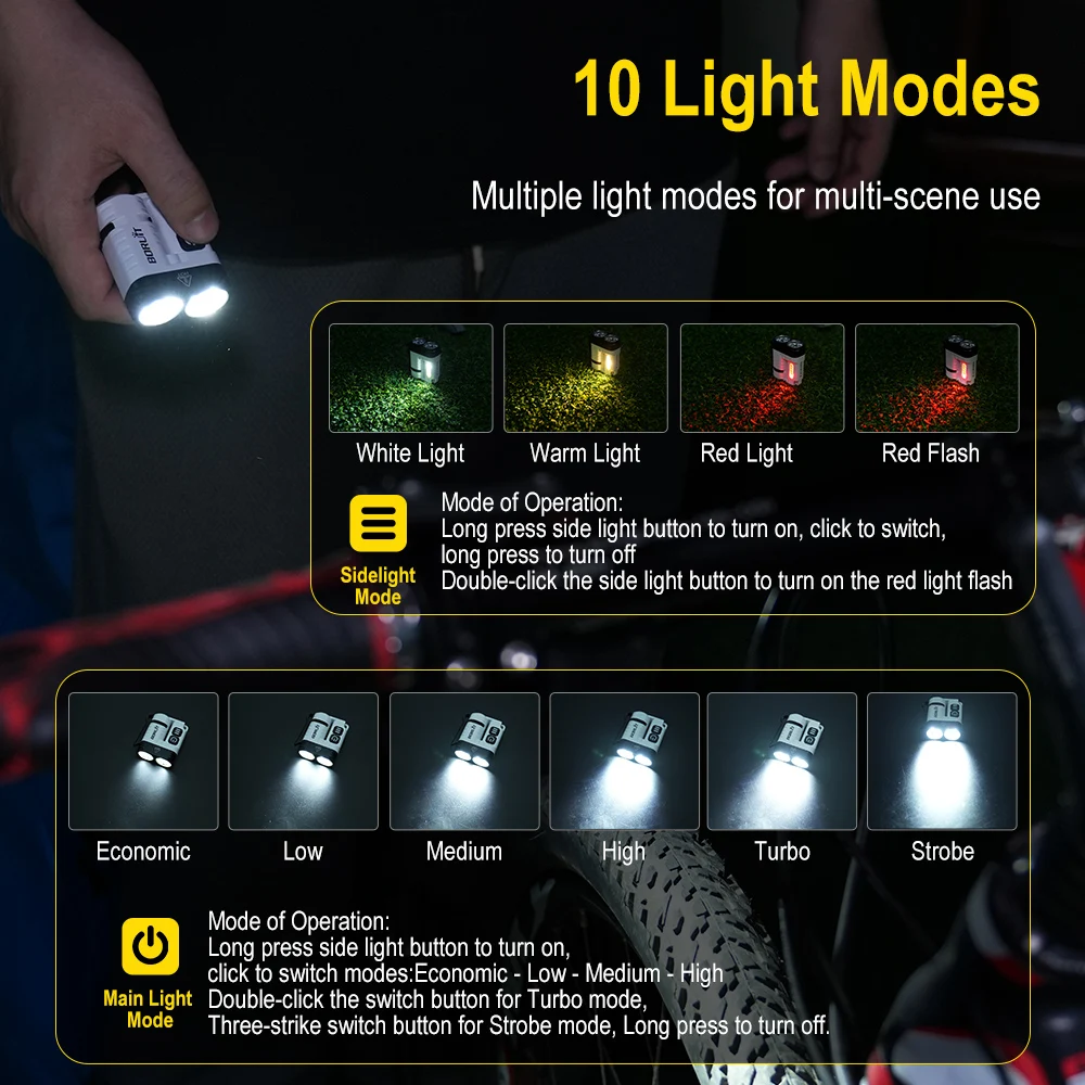 Boruit u6 светодиодный фонарик-брелок - Фотография_2