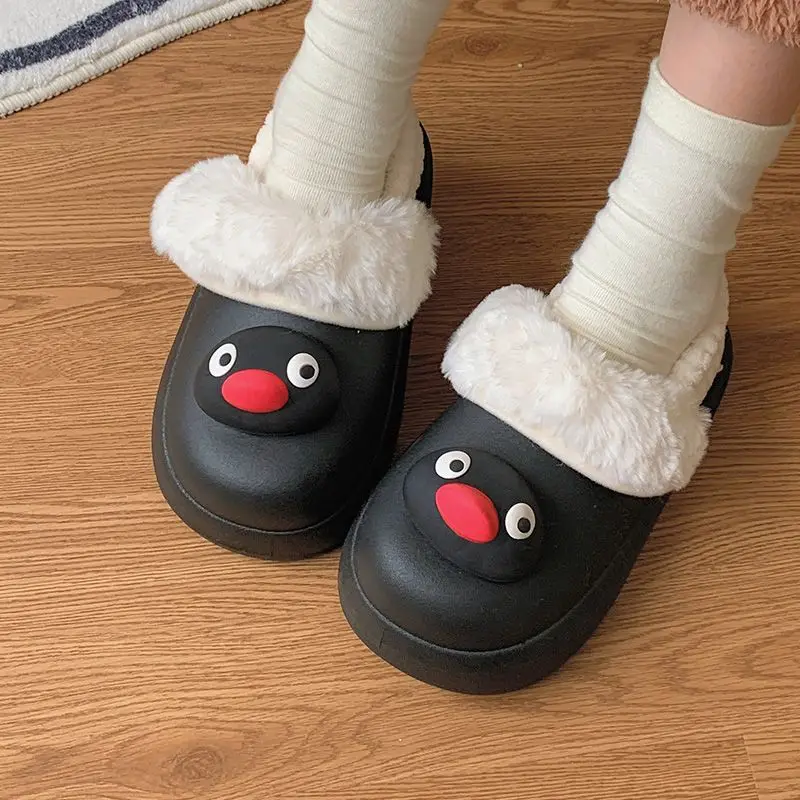 Непромокаемые тапочки с мехом пингвина - Фотография_5