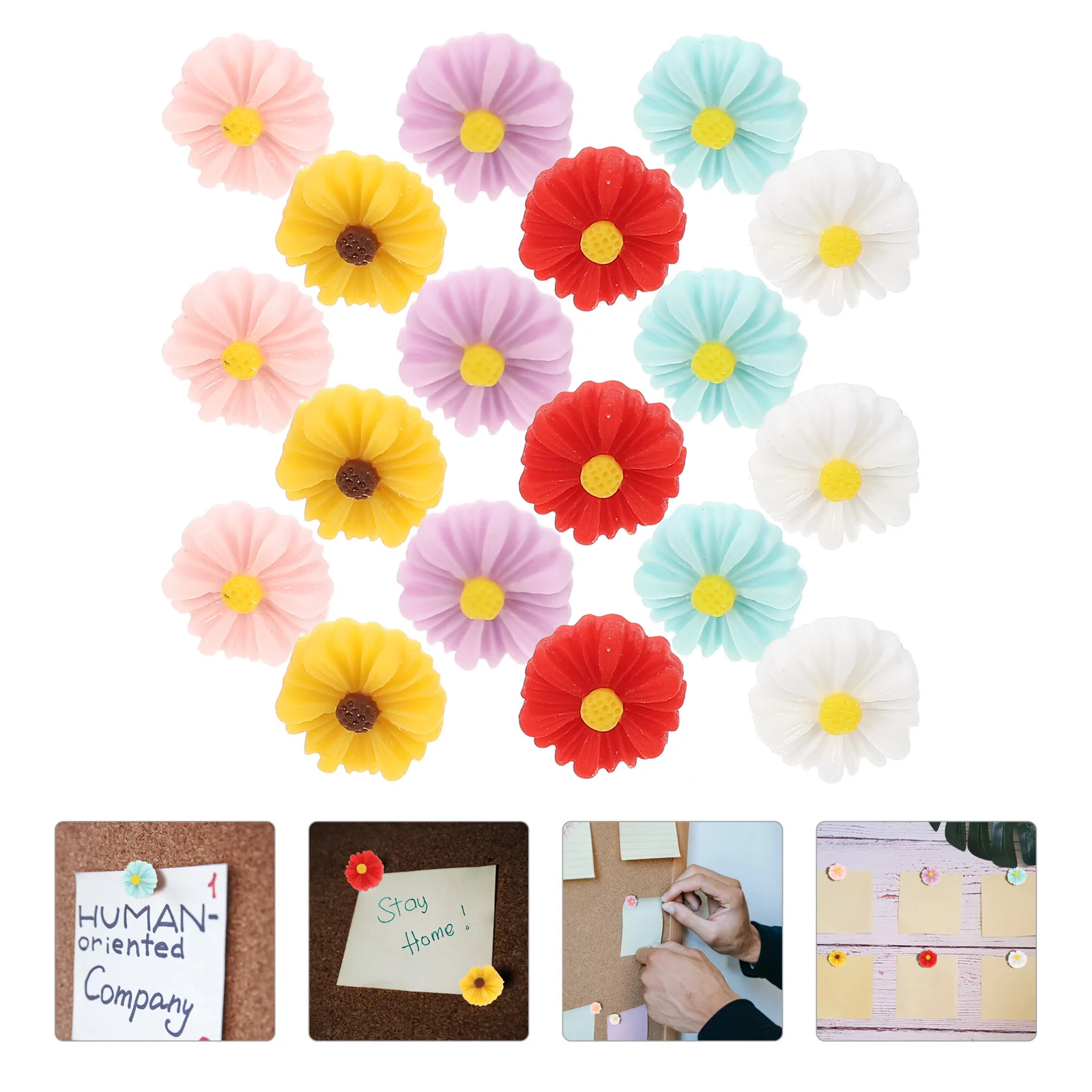 Канцелярские кнопки в форме цветка - Фотография_6