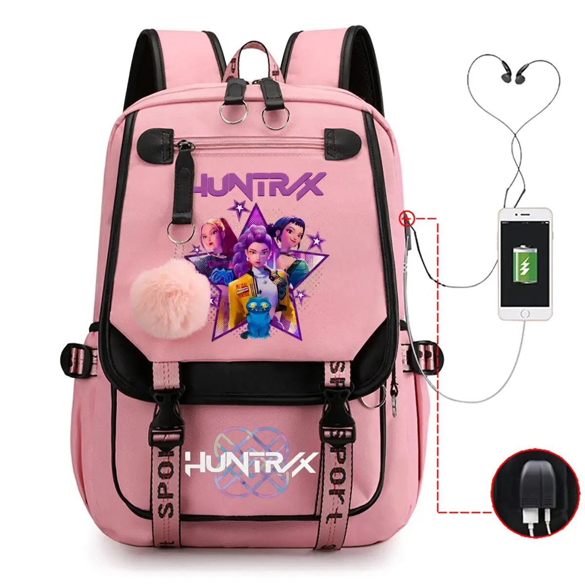 Kpop demon hunters школьные сумки