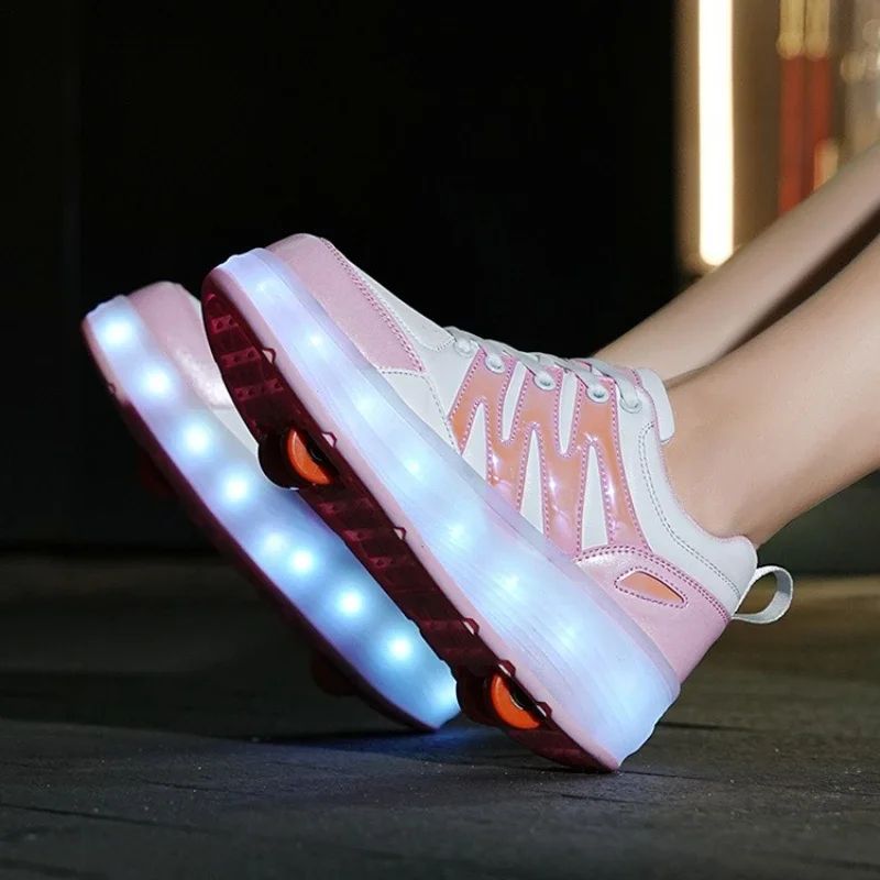 Led racing roller skating women's - Фотография_2